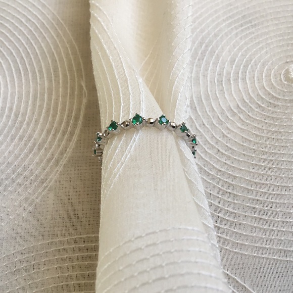 925 Sterling Silver Eternity CZ Ring - Picture 3 of 6